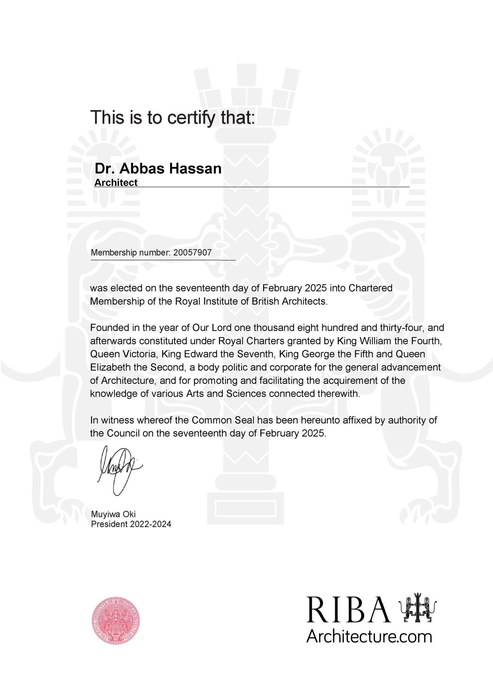 College of Engineering Faculty Member Earns Prestigious RIBA Accreditation